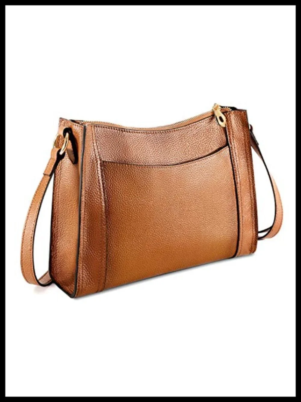 Genuine Leather Crossbody Satchel for Women